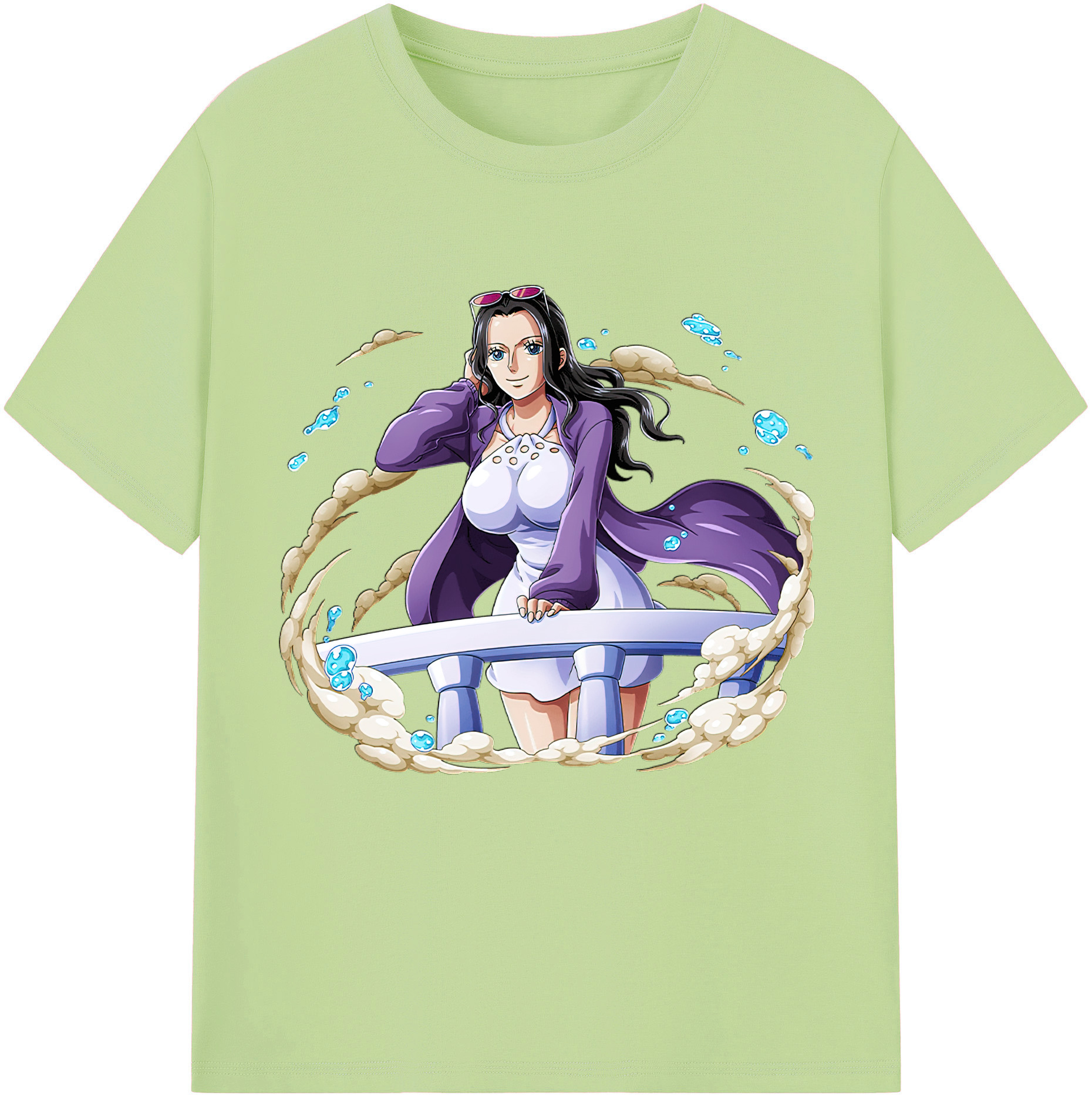 ワンピース ニコ・ロビン ONE PIECE Nico Robin 綿100％半袖Tシャツ（フロントプリント）